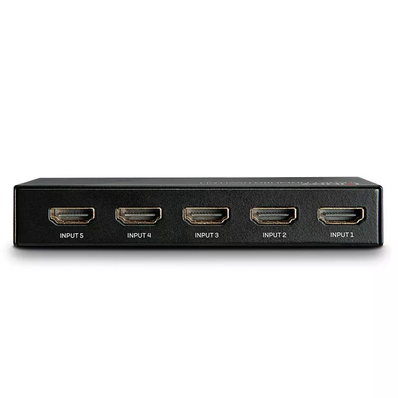 Lindy 5 Port HDMI 18G Switch, HDMI, Metal, Black, 18 Gbit/s, RF, 4K Ultra HD