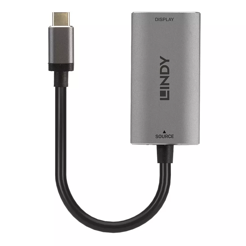 Lindy USB Type C to HDMI 8K60 Converter, 0.11 m, USB Type-C, HDMI, Male, Female, Straight