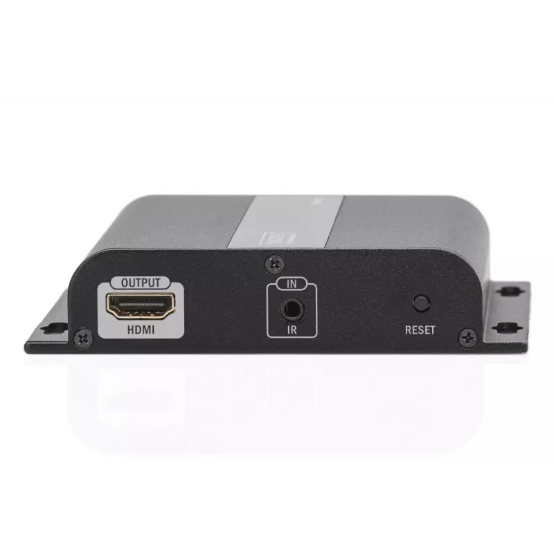 DIGITUS HDMI Extender 4K over IP, Receiver Unit over network cable (CAT 5/5e/6/7), 4K2K/30Hz, black