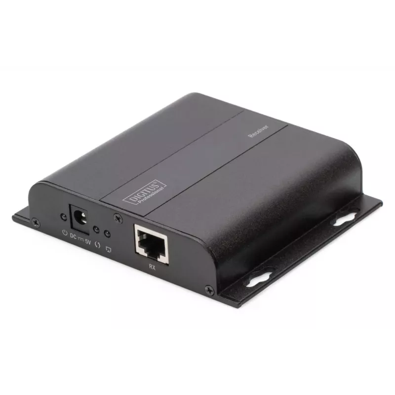 DIGITUS HDMI Extender 4K over IP, Receiver Unit over network cable (CAT 5/5e/6/7), 4K2K/30Hz, black