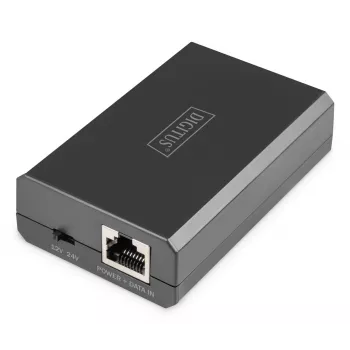 DIGITUS Gigabit Ethernet PoE Splitter 802.3af/at/bt Output: 12V/4.25A 24V/2.125A 51W
