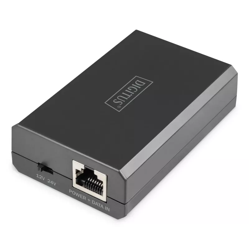 DIGITUS Gigabit Ethernet PoE Splitter 802.3af/at/bt Output: 12V/4.25A 24V/2.125A 51W