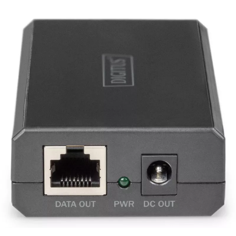 DIGITUS Gigabit Ethernet PoE Splitter 802.3af/at/bt Output: 12V/4.25A 24V/2.125A 51W