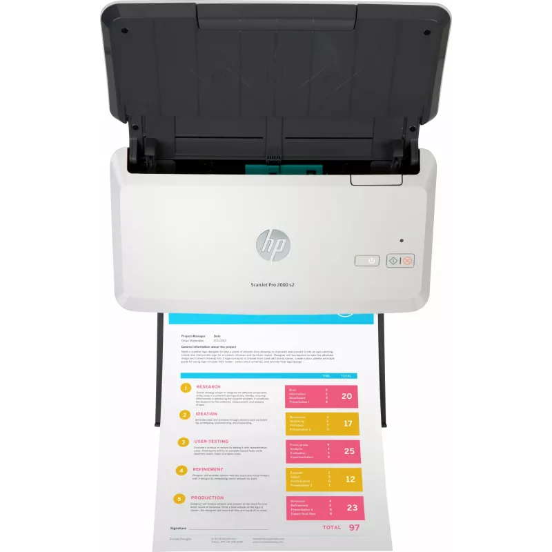 HP Scanjet Pro 2000 s2 Sheet-feed Scanner Sheet-fed scanner 600 x 600 DPI A4 Black, White