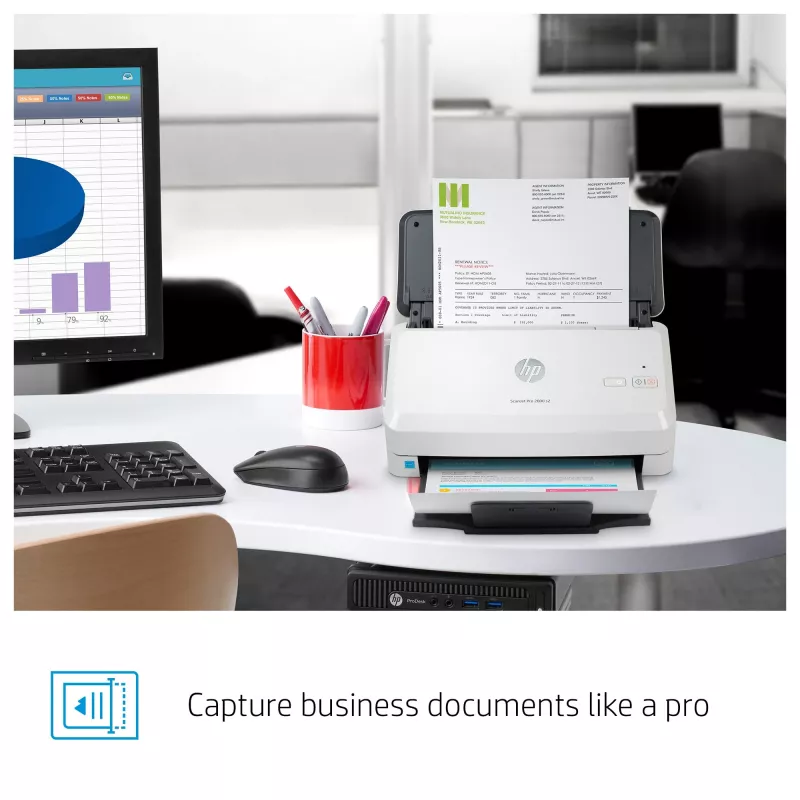 HP Scanjet Pro 2000 s2 Sheet-feed Scanner Sheet-fed scanner 600 x 600 DPI A4 Black, White