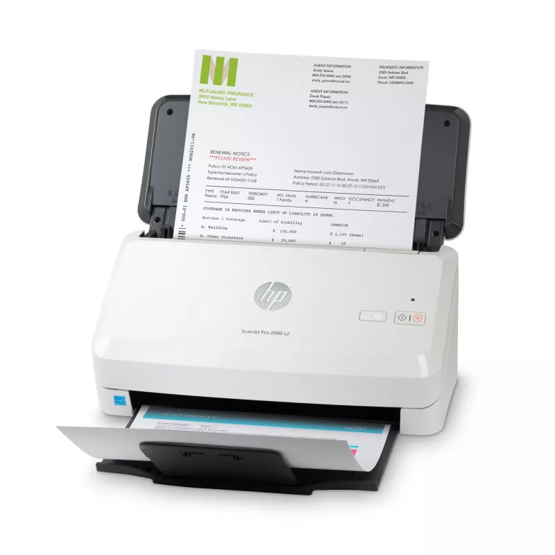 HP Scanjet Pro 2000 s2 Sheet-feed Scanner Sheet-fed scanner 600 x 600 DPI A4 Black, White