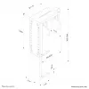 Neomounts CPU-D100BLACK CPU holder - max 30 kg - universal, Desk-mounted CPU holder, 30 kg, Black, Steel, Taiwan, 220 mm