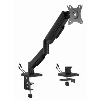 Desk monitor mount Gembird MA-DA1U-01 for 32 inch (81.3 cm) screens, max 9 kg, VESA 75x75–100x100, black