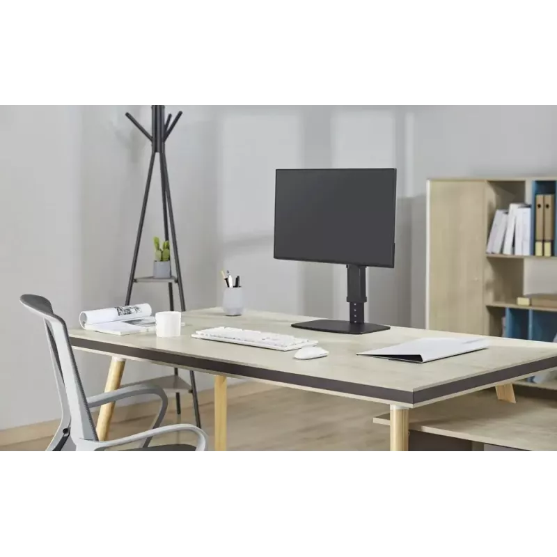Gembird MS-D1ST-02 height-adjustable full-motion monitor desk stand, 17-32 inch, 8 kg, black