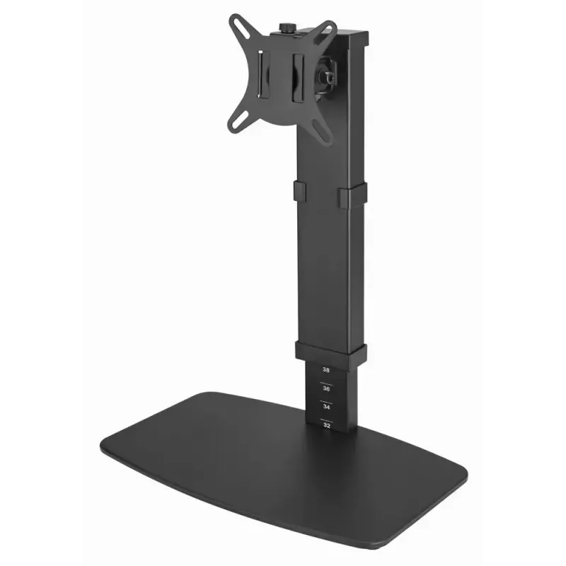 Gembird MS-D1ST-02 height-adjustable full-motion monitor desk stand, 17-32 inch, 8 kg, black