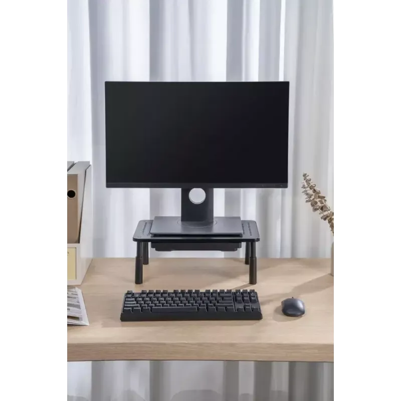 Gembird MS-TABLE-D-01 adjustable monitor stand with drawer