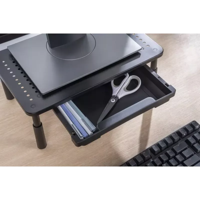 Gembird MS-TABLE-D-01 adjustable monitor stand with drawer