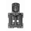 Ceiling TV mount GEMBIRD CM-43ST-01 full-motion for 19–43 inch TVs, steel, tilt 0–90°, swivel ±45°, VESA 75x75–200x200, max 20 kg, black