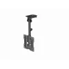 Ceiling TV mount GEMBIRD CM-55ST-01 — full-motion ceiling mount for 23–55 inch (75x75–400x400 VESA), max 20 kg, black