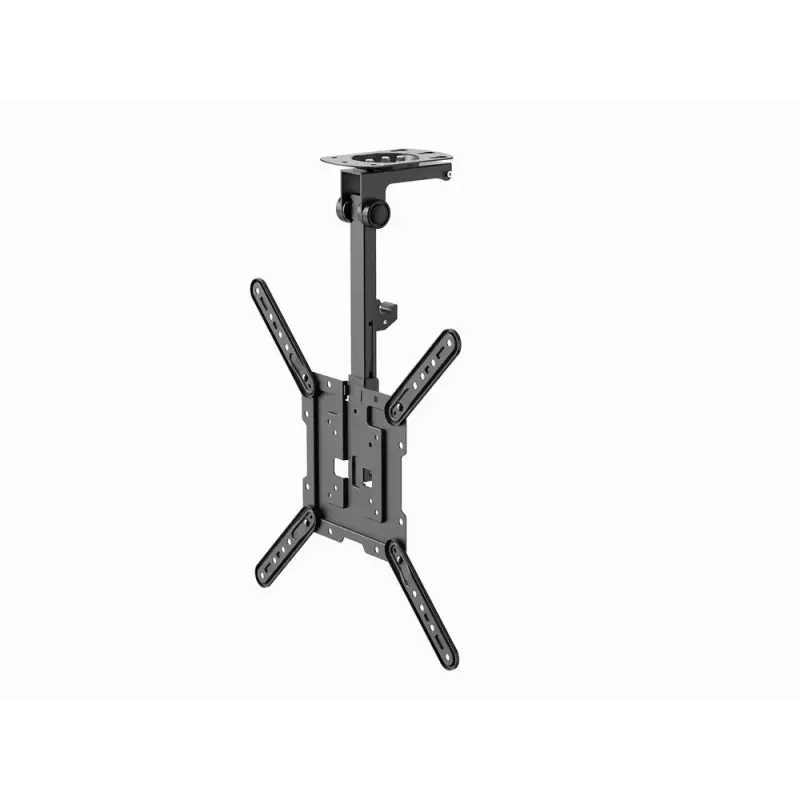 Ceiling TV mount GEMBIRD CM-55ST-01 — full-motion ceiling mount for 23–55 inch (75x75–400x400 VESA), max 20 kg, black