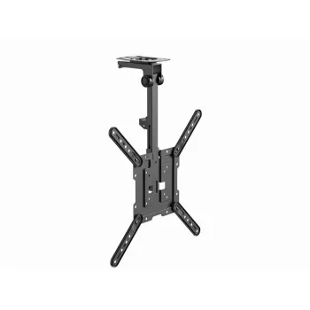 Ceiling TV mount GEMBIRD CM-55ST-01 — full-motion ceiling mount for 23–55 inch (75x75–400x400 VESA), max 20 kg, black