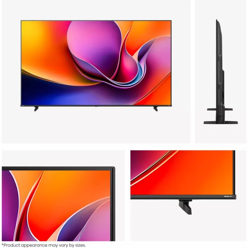 TV Hisense 43A6Q 43 inch 4K Ultra HD LED Smart TV, VIDAA, HDR10+, Direct-LED, 3×HDMI, Wi‑Fi, Bluetooth