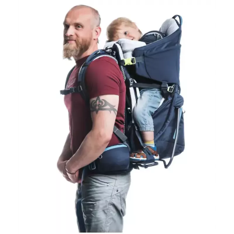 Baby carrier backpack DEUTER Kid Comfort Polyamide Blue, max load 22 kg, weight 3.23 kg, dimensions 72×43×34 cm