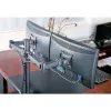 Monitor mount TECHLY ICA-LCD-382-D for 2 displays, desk clamp, up to 27 inch, 20 kg, VESA 75x75–100x100, black