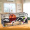 Rodent cage FERPLAST Multipla hamster large 107.5×37.5×42 cm, metal, black
