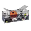 Rodent cage FERPLAST Multipla hamster large 107.5×37.5×42 cm, metal, black