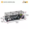 Rodent cage FERPLAST Multipla hamster large 107.5×37.5×42 cm, metal, black