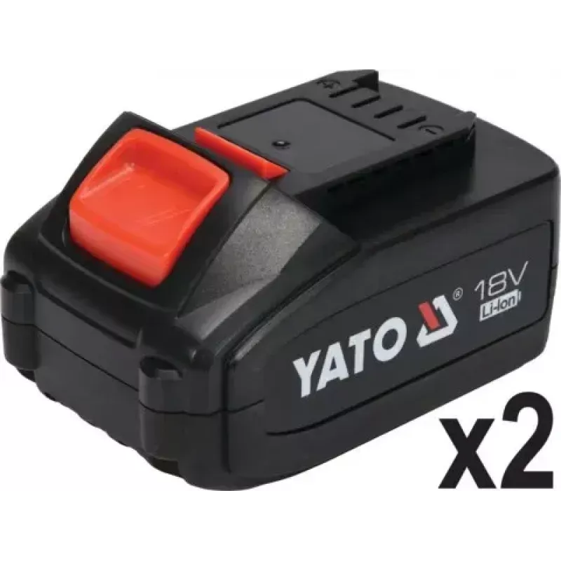Angle grinder YATO YT-828295, cordless 18 V, brushless, 125 mm disc, 2x 4 Ah Li-Ion batteries, 1.26 kg