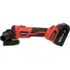 Angle grinder YATO YT-828295, cordless 18 V, brushless, 125 mm disc, 2x 4 Ah Li-Ion batteries, 1.26 kg