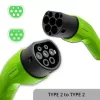 Electric Vehicle Charging Cable Qoltec 52472 Type 2 5m 7kW 32A