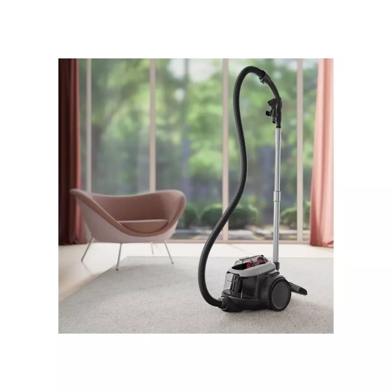 Vacuum cleaner Electrolux EL61A4UG, bagless dry vacuum, 700 W max, 170 W suction, 9 m cable, 12 m radius, grey