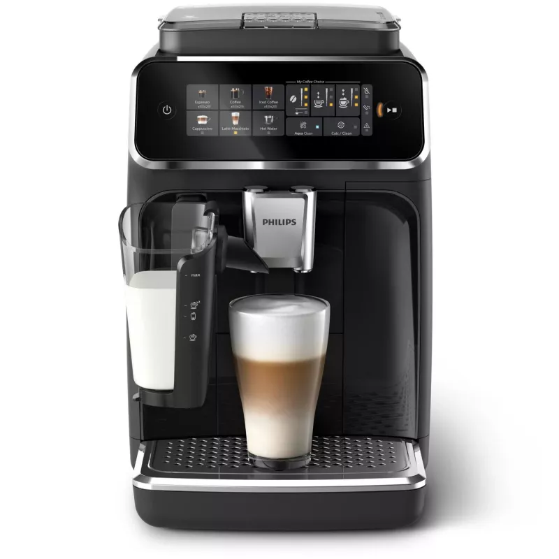 Espresso machine Philips EP3341/50 fully-automatic, 1.8 L water tank, 275 g bean hopper, 0.26 L milk tank, 15 bar, ceramic grinder