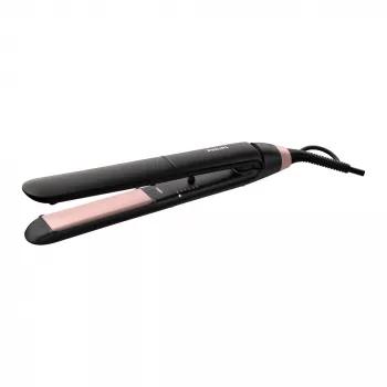 Philips Essential ThermoProtect straightener, Straightening brush, Warm, 160 °C, 230 °C, 3 s, Black, Pink