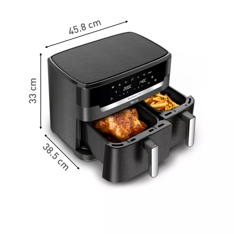 Tefal Easy Fry Dual XXL EY942HE0 fryer Double 11 L Stand-alone 2020 W Hot air fryer Grey