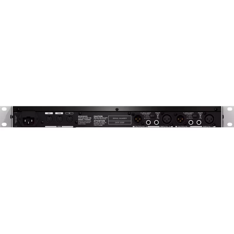 Effects processor Behringer FX2000 44.5 mm width 483 mm depth 217 mm height
