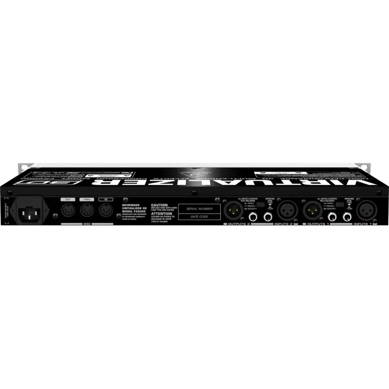 Effects processor Behringer FX2000 44.5 mm width 483 mm depth 217 mm height