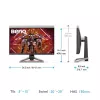 Monitor BenQ EX2710U 27 inch 4K UHD IPS LED 3840×2160 144 Hz HDR10 FreeSync Premium, 1 ms, USB-C hub, 2x speakers