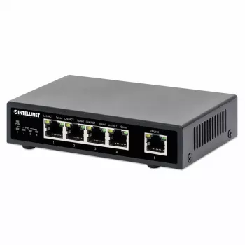 Intellinet 5-Port Gigabit Ethernet PoE+ Switch 62W 4 PSE Ports