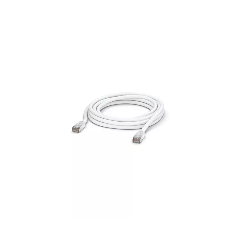 Networking patch cable UBIQUITI UACC-CABLE-PATCH-OUTDOOR-5M-W, RJ-45 Cat5e, stranded copper, 5 m, white, S/UTP