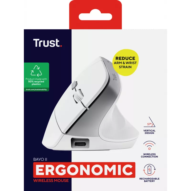 Trust Bayo II mouse Office Right-hand RF Wireless Optical 2400 DPI
