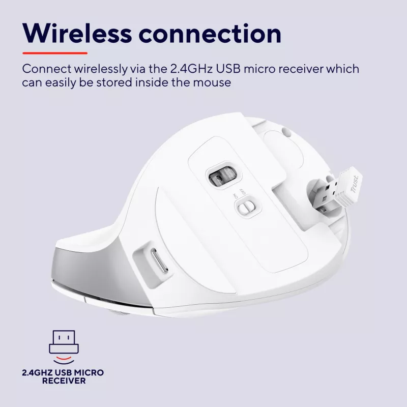 Trust Bayo II mouse Office Right-hand RF Wireless Optical 2400 DPI