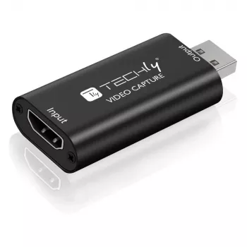 Video signal converter TECHLY I-USB-VIDEO-1080TY — HDMI to USB Type-A, 1920×1080@60Hz, 12-bit, USB powered
