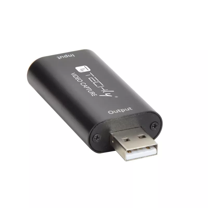 Video signal converter TECHLY I-USB-VIDEO-1080TY — HDMI to USB Type-A, 1920×1080@60Hz, 12-bit, USB powered