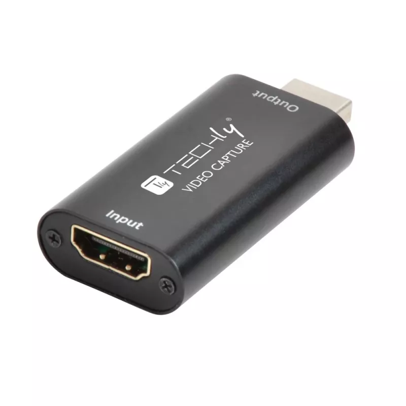Video signal converter TECHLY I-USB-VIDEO-1080TY — HDMI to USB Type-A, 1920×1080@60Hz, 12-bit, USB powered