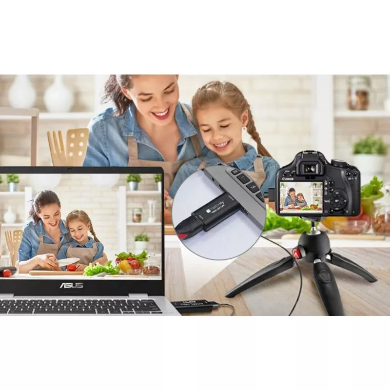 Video signal converter TECHLY I-USB-VIDEO-1080TY — HDMI to USB Type-A, 1920×1080@60Hz, 12-bit, USB powered