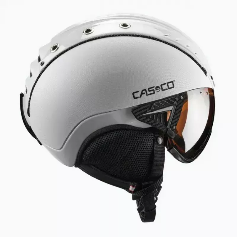 Ski helmet Casco SP-2 Carbonic Visor White size S (52-54 cm)