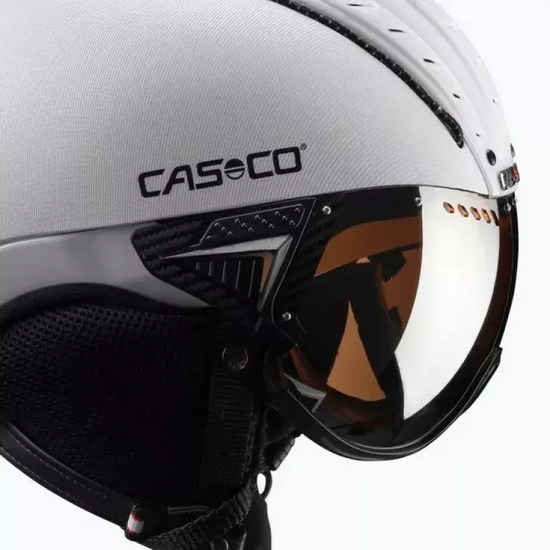 Ski helmet Casco SP-2 Carbonic Visor White size S (52-54 cm)