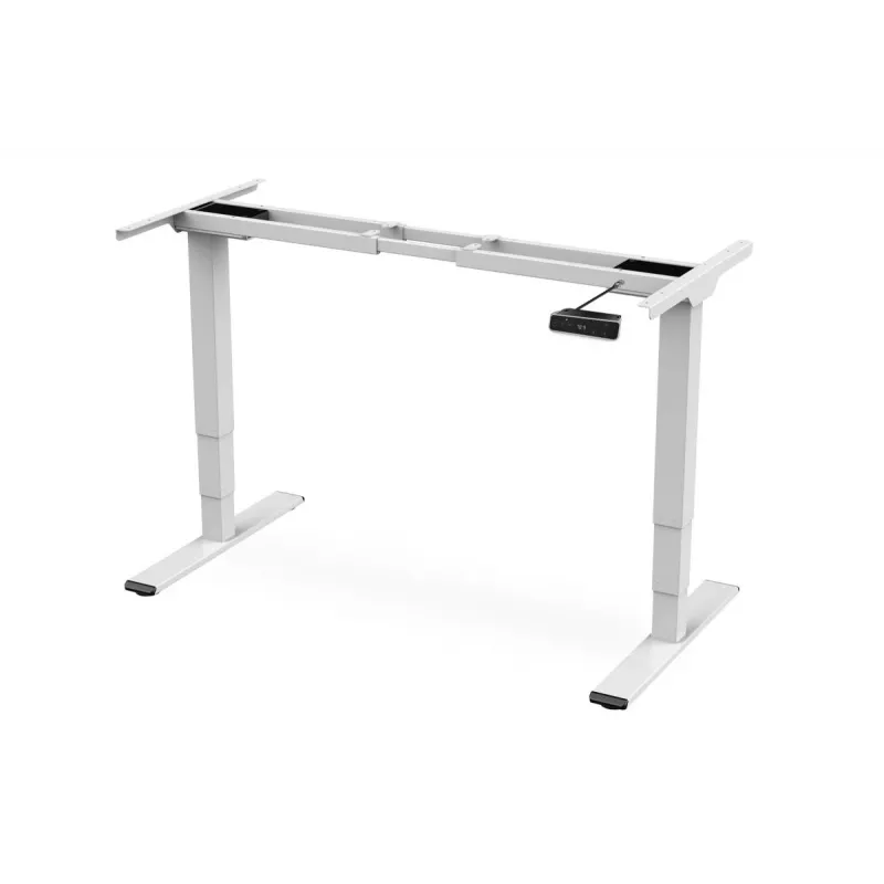 DIGITUS Electrically Height-Adjustable Table Frame, dual motor, 3 levels, white
