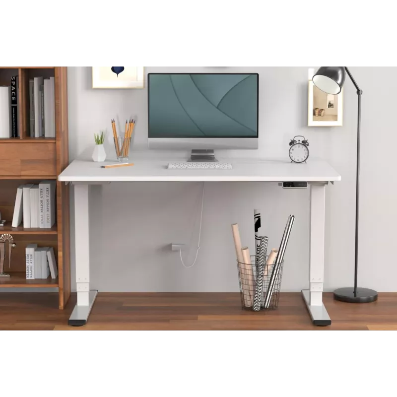 DIGITUS Electrically Height-Adjustable Table Frame, dual motor, 3 levels, white