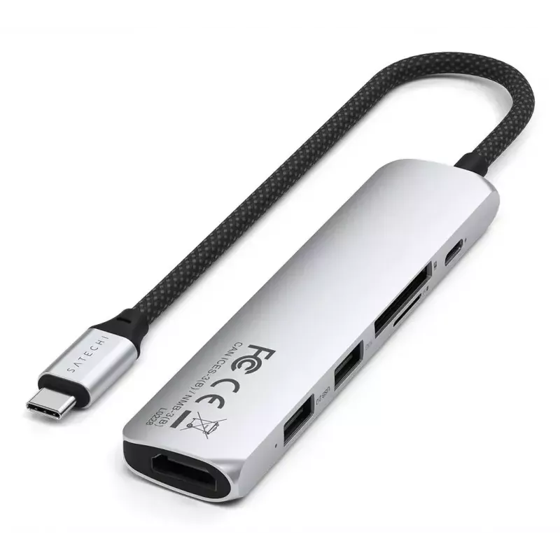Satechi ST-P6SS USB Type-C Hub 10000 Mbit/s Silver