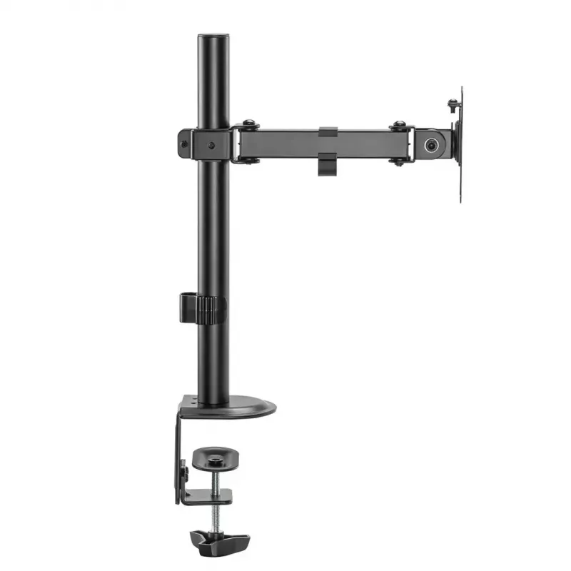 Desk LCD monitor mount MACLEAN MC-572N adjustable height, tilt, VESA 75x75–100x100, supports 17 inch–32 inch, max load 30 kg, black